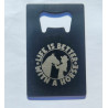 Credit card sized bottle opener