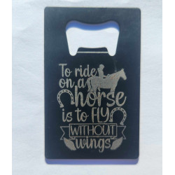 Credit card sized bottle opener