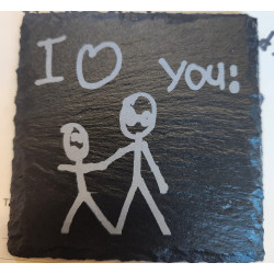 Slate coaster - 10 x set of 4