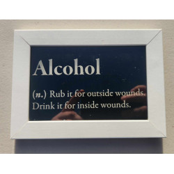 Custom framed novelty acrylic signage (150mm x 100mm)