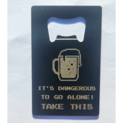Credit card sized bottle opener